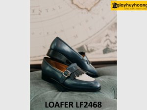 Giày lười cá tính nam đế khâu chỉ cao cấp loafer LF2468 006