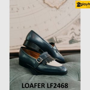 Giày lười cá tính nam đế khâu chỉ cao cấp loafer LF2468 006
