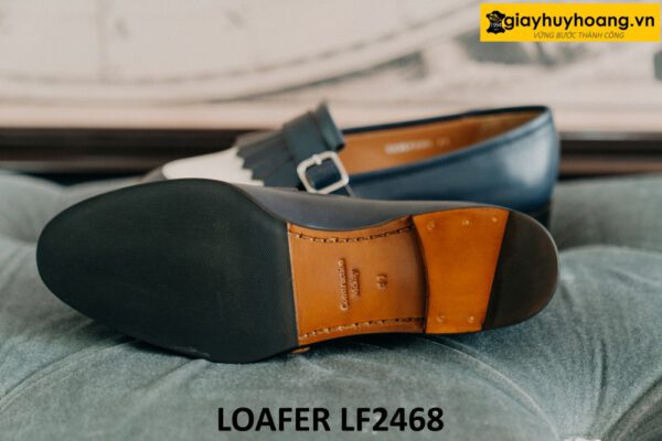 Giày lười cá tính nam đế khâu chỉ cao cấp loafer LF2468 005