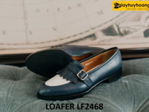 Giày lười cá tính nam đế khâu chỉ cao cấp loafer LF2468 004