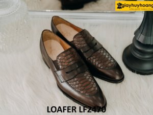 Giày lười da nam trẻ trung năng động hiện đại loafer LF2470 001