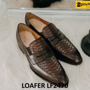 Giày lười da nam trẻ trung năng động hiện đại loafer LF2470 001