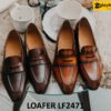 Giày lười da nam da bê cao cấp italy loafer LF2471 001