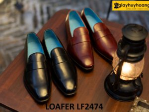 Giày lười nam da trơn đế da bò goodyear loafer LF2474 001