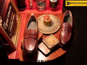 Giày lười nam màu đen thanh lịch công sở loafer LF2475 004