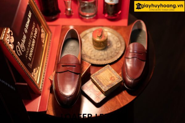 Giày lười nam màu đen thanh lịch công sở loafer LF2475 004