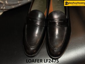 Giày lười nam màu đen thanh lịch công sở loafer LF2475 001