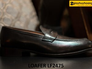 Giày lười nam màu đen thanh lịch công sở loafer LF2475 003