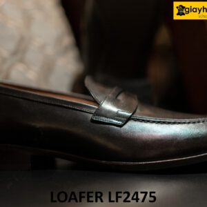 Giày lười nam màu đen thanh lịch công sở loafer LF2475 003