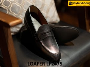 Giày lười nam màu đen thanh lịch công sở loafer LF2475 002