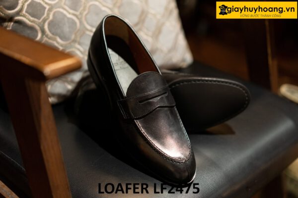 Giày lười nam màu đen thanh lịch công sở loafer LF2475 002