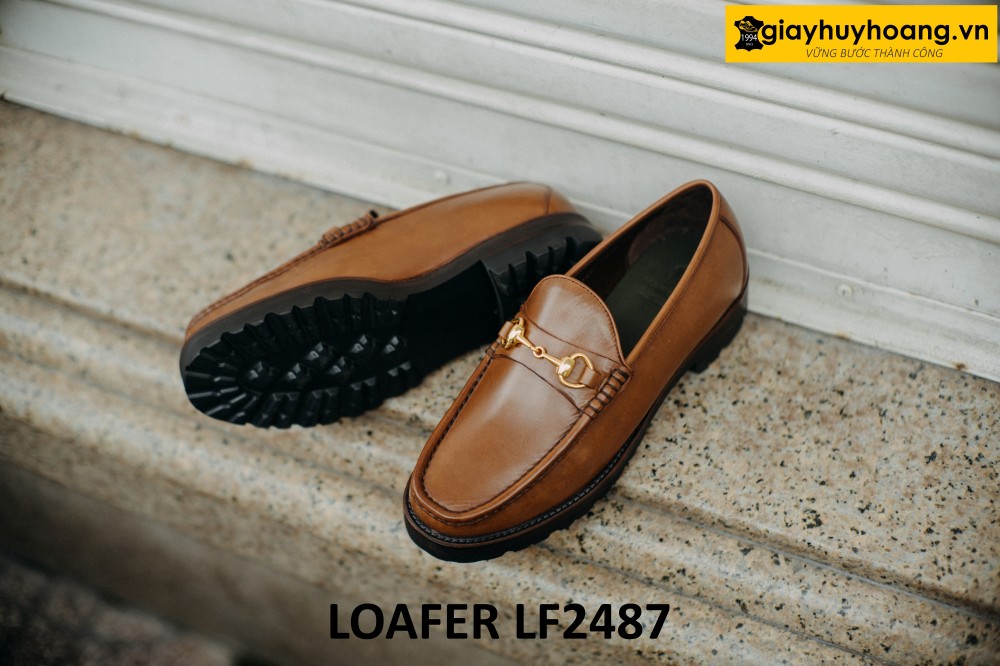 dat-dong-giay-da-nam-thu-cong-loafer-lf2487-001 Giày lười nam khóa horesit cao cấp loafer LF2487 004