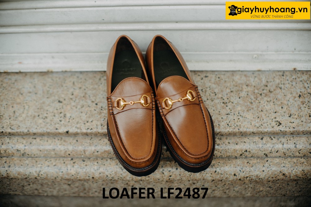 dat-dong-giay-da-nam-thu-cong-loafer-lf2487-003 Giày lười nam khóa horesit cao cấp loafer LF2487 001