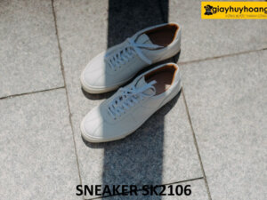 Giày da thể thao trẻ trung màu trắng sneaker SK2106 004