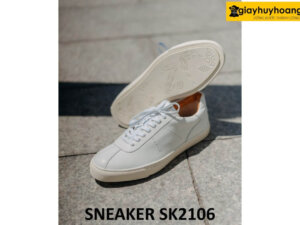 Giày da thể thao trẻ trung màu trắng sneaker SK2106 003