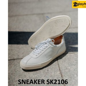 Giày da thể thao trẻ trung màu trắng sneaker SK2106 003
