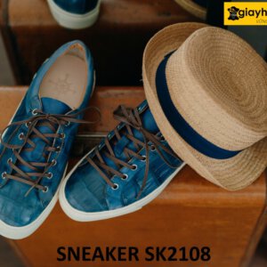 Giày da sneaker thể thao da cá sấu hàng hiệu SK2108 004