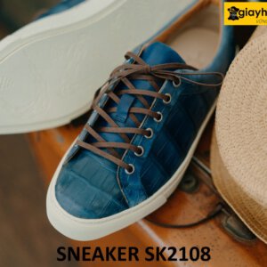 Giày da sneaker thể thao da cá sấu hàng hiệu SK2108 003