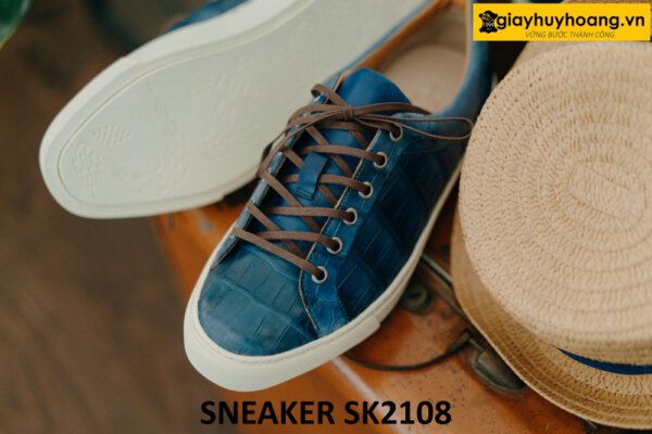 Giày da sneaker thể thao da cá sấu hàng hiệu SK2108 003