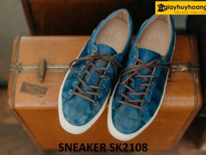 Giày da sneaker thể thao da cá sấu hàng hiệu SK2108 002