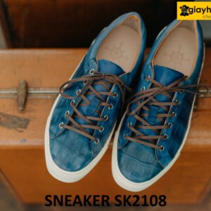 Giày da sneaker thể thao da cá sấu hàng hiệu SK2108 002