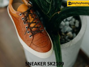 Giày da sneaker nam đế khâu chỉ thật bền bỉ SK2109 005