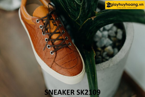 Giày da sneaker nam đế khâu chỉ thật bền bỉ SK2109 005