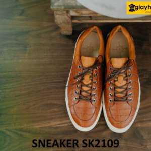 Giày da sneaker nam đế khâu chỉ thật bền bỉ SK2109 001