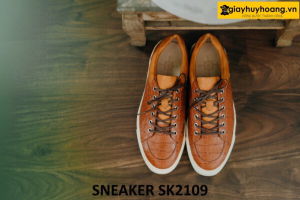 Giày da sneaker nam đế khâu chỉ thật bền bỉ SK2109 001