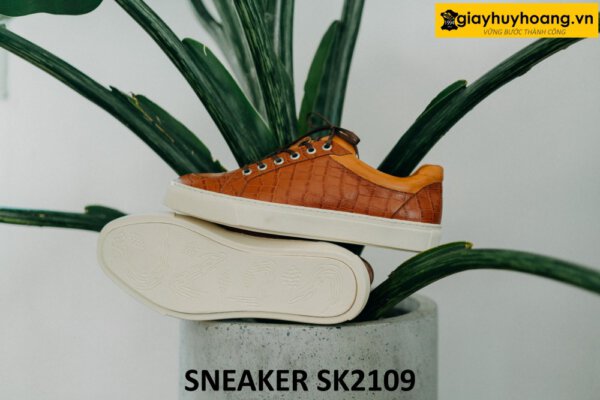 Giày da sneaker nam đế khâu chỉ thật bền bỉ SK2109 003