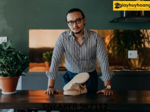 Giày da nam đế bằng sneaker đẹp cá tính SK2112 004
