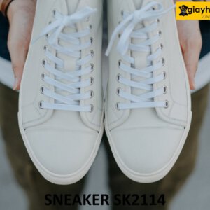Giày da nam cổ cao buộc dây đế sneaker thể thao SK2114 003