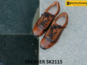 Giày da chạy bộ nam đế sneaker thể thao SK2115 003
