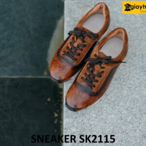 Giày da chạy bộ nam đế sneaker thể thao SK2115 003