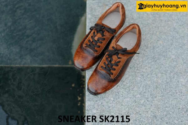 Giày da chạy bộ nam đế sneaker thể thao SK2115 003