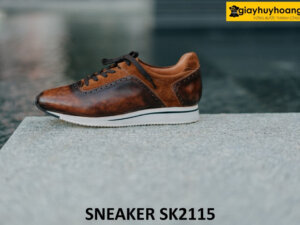 Giày da chạy bộ nam đế sneaker thể thao SK2115 002