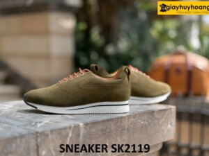 Giày chạy bộ da lộn nam thủ công cao cấp sneaker SK2119 003