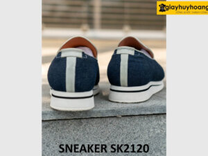 Giày lười không dây nam phối vải jean rách sneaker SK2120 004