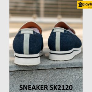 Giày lười không dây nam phối vải jean rách sneaker SK2120 004