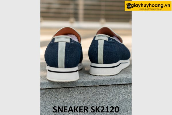 Giày lười không dây nam phối vải jean rách sneaker SK2120 004