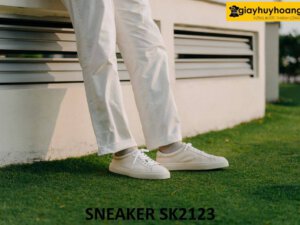 Giày da nam thể thao đóng thủ công sneaker SK2123 004