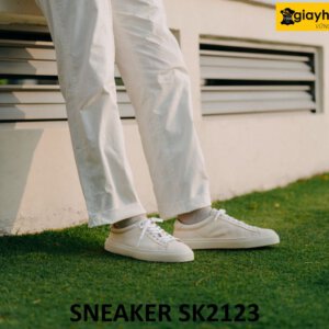 Giày da nam thể thao đóng thủ công sneaker SK2123 004