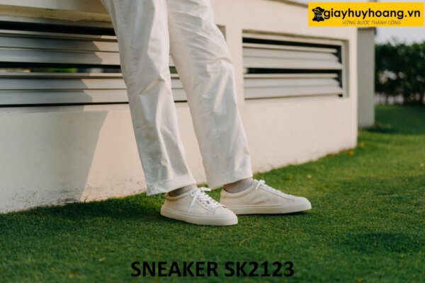 Giày da nam thể thao đóng thủ công sneaker SK2123 004