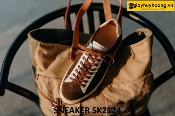 Giày da nam chính hãng hàng hiệu sneaker SK2124 001