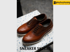 Giày nam mũi tròn cao cấp trẻ trung sneaker SK2130 002