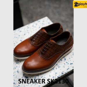 Giày nam mũi tròn cao cấp trẻ trung sneaker SK2130 002
