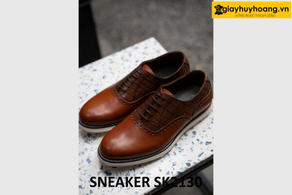 Giày nam mũi tròn cao cấp trẻ trung sneaker SK2130 002