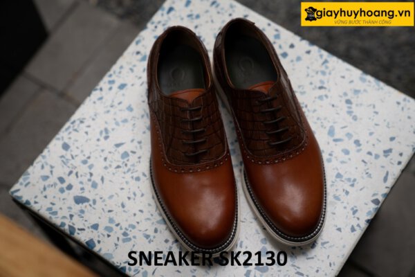 Giày nam mũi tròn cao cấp trẻ trung sneaker SK2130 001