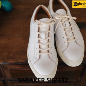 Giày sneaker da màu trắng nam chính hãng tại tphcm SK2132 001