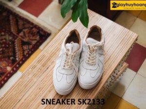 Giày da sneaker đẹp màu trắng nam năng động SK2133 001